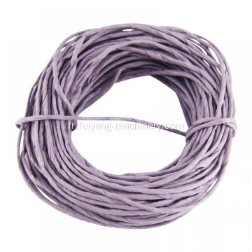 corde de papier torsadée de couleur violette